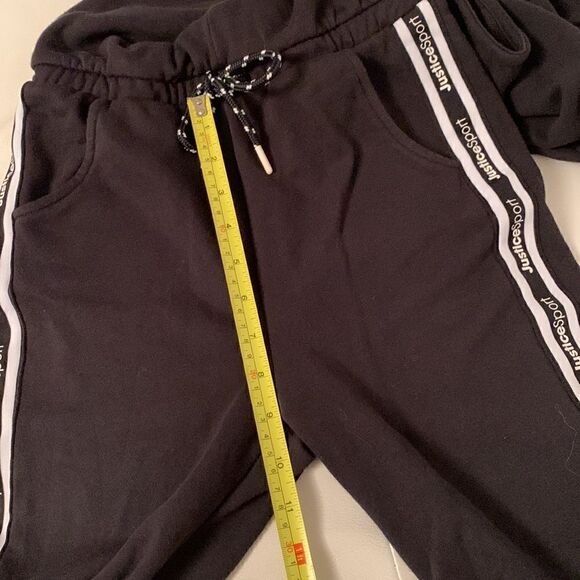 Justice Zip Up Hooded Sweatsuit Jumpsuit Girls Size 10 - Picture 6 of 14